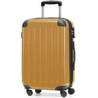Hauptstadtkoffer - Alex - Handgepäck Koffer für jede Airline, 4 Rollen, 15% mehr Volumen , 55 cm, max. 42 Liter,Herbstgold