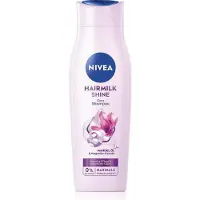 Nivea Shampooing de soin aux protéines de lait et de soie pour les cheveux fatigués et sans éclat Hairmilk Shine (shampooing de soin), 250 ml