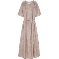Makia Papillone Short Sleeve Long Dress Beige L Femme