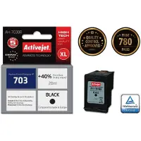 ActiveJet Cartouche d'encre AH-703BR (remplace HP 703 CD887AE ; Premium ; 20 ml ; noir)