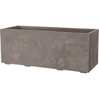 Deroma Millennium R Pot de fleurs muret grès à réserve d'eau et roulettes - 99 cm