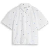 Tom Tailor DENIM Chemisier bleu clair / blanc