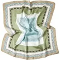 Alberto Cabale Écharpe 'Petit carré de Soie Mixpoint Cléo' bleu pastel