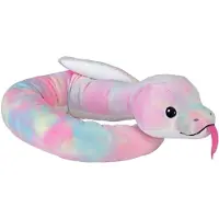 Wild republic Squishy Snakes Teddy 132 Cm Rose Enfants