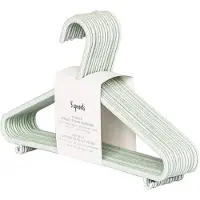 3 Sprouts Cintre - 15 Pack - 29,5 x 17,5 cm - Vert - - UneTaille - Cintre