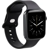 Gear Bracelet de montre Silicone BLACK (Silicone), Sangles de montre, Noir