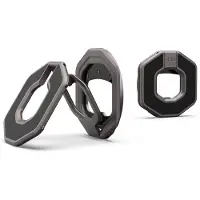 Urban Armor Gear Porte-doigt magnétique Monarch Dual Magnetic Ring Stand pour MagSafe, gris métal