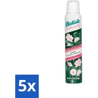 Batiste - Naturellement fibre de bambou & gardénia - Shampooing sec - Fortifie et rafraîchit - 100 % naturel - 200 ml - Pack avantage - 5 pièces