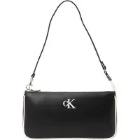 Calvin Klein Sac bandoulière 'Contrast Logo Convertible' noir / blanc