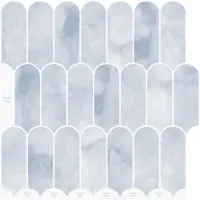 vidaXL Carreau en Plume 20 pcs Bleu clair 30 x 30 cm