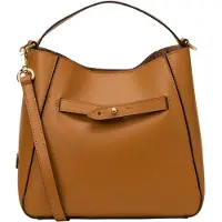 Marc O'Polo Cuir sac à main sac à épaule bandoulière Tilda Hobo Bag True Camel brun