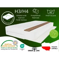 MARPUR Matelas en latex 160x200 Tango, fermeté H3/H4, hauteur 20 cm, avec couche de latex et de noix de coco