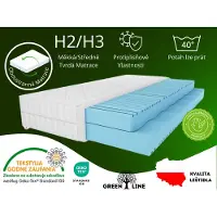 MARPUR : Matelas en mousse 120x200 avec couche de massage, fermeté H3, hauteur 25 cm,