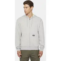 Dickies Hommes, Gilet, Midweight Full Zip Fleece Hoodie Regular Heather Grey, Gris, (XL)