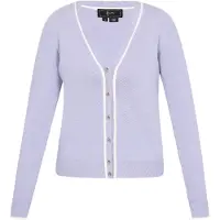 Faina Cardigan 'Fashion Look' violet clair / blanc