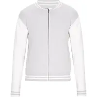 MO Vestes en maille pierre / blanc