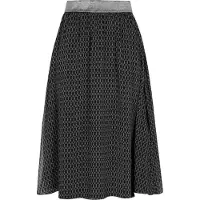 Dreimaster Klassik Jupe 'Classic Look' gris / noir