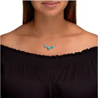 Zeeme Chaîne turquoise / or