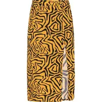 Mymo Jupe moutarde / jaune foncé / noir