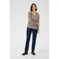 Kaffe Chemisier 'KAAmber' chamois / gris / taupe / noir