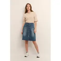 Cream Jupe 'CR Lone' bleu denim / noisette