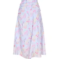 Dreimaster Jupe bleu clair / jaune clair / rose / rose clair