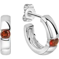 Jamelli Boucles d'oreilles gris argenté