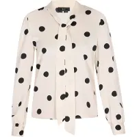 Faina Chemisier noir / blanc perle