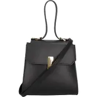 Viola Castellani Borsa a Mano Donna Pelle Vera Ruga con Tracolla Rimovibile Italy Beige UNICA 20x18x10 cm