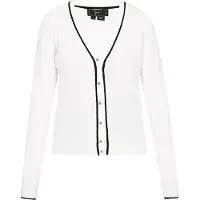 Faina Cardigan noir / blanc cassé