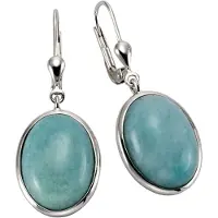 Zeeme Boucles d'oreilles turquoise / argent