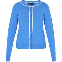 Faina Cardigan azur / blanc