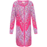 IZIA Cardigan jaune / violet / rose