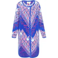 IZIA Cardigan bleu / rouge / blanc cassé