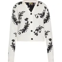 Ebeeza Cardigan noir / blanc cassé