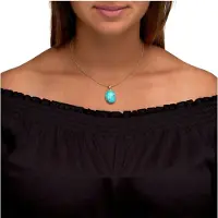 Zeeme Chaîne turquoise / or