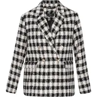 Faina Blazer gris / noir / blanc