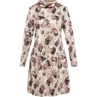 Usha Robe beige / rose ancienne / noir
