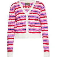 Mymo Cardigan bleu / jaune / rose / rouge