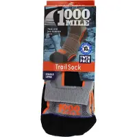 1000 Mile Socks Trail Repreve Single Layer Socks 2 Units Noir EU 47-49
