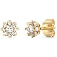 Diam Addict Boucles d'oreilles or / transparent