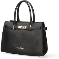 Pierre Cardin Sac à main Leren avec fermeture éclair et bandoulière amovible
