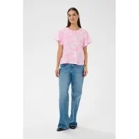 Kaffe Chemisier 'KAmarlo' rose / blanc