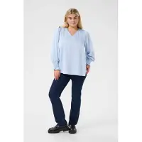 KAFFE CURVE Chemisier 'KC' bleu clair
