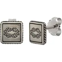 Cai Boucles d'oreilles noir / argent