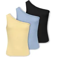 ONLY GIRLS Haut 'KOGLUCKY' opal / jaune clair / noir