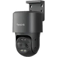 Reolink TrackMix PoE, caméra de surveillance extérieure PTZ 4K 8 MP PoE, double objectif, zoom 6x, vision nocturne en couleur, détection par IA, suivi automatique, audio bidirectionnel, gris