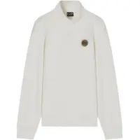 EA7 pour homme. 7X000457_AF12660 Sweat Modern blanc cassé (L), Casuel, Coton