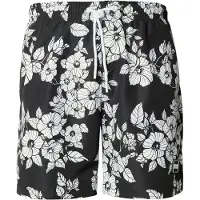 Urban Classics Short de bain pour homme Pattern Swim Shorts noir à fleurs - L