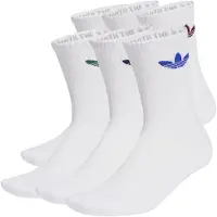 Adidas Chaussettes 'Trefoil Cushion' bleu roi / vert foncé / bourgogne / blanc